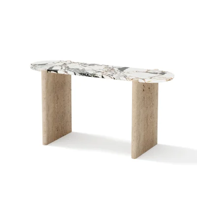 Mable Console Table Stand Circular Edge Tower Mable Console Table Stand Circular Edge Tower