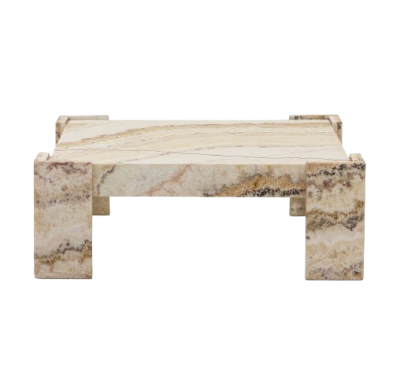 Mable Coffee Table Puzzle Square Stand Hard Edge