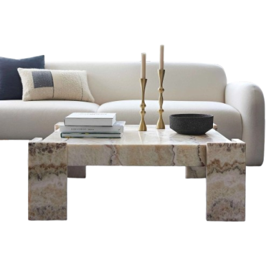 Mable Coffee Table Puzzle Square Stand Hard Edge