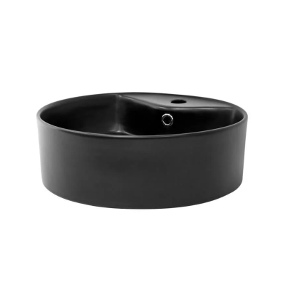CITY อ่างล้างหน้าวางบนเคาน์เตอร์ รุ่น CT-512 สีดำ ทรงกลม