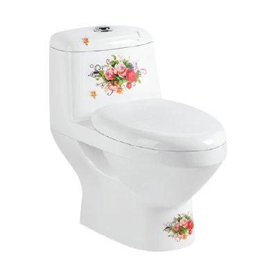 CITY โถสุขภัณฑ์แบบชิ้นเดียว รุ่น CT-2259B สีขาวลาย
