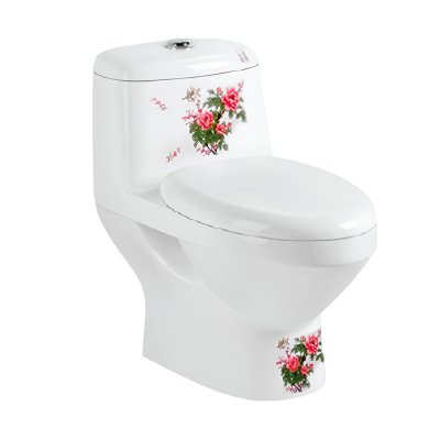 CITY โถสุขภัณฑ์แบบชิ้นเดียว รุ่น CT-2259C สีขาวลาย