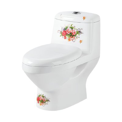 CITY โถสุขภัณฑ์แบบชิ้นเดียว รุ่น CT-2259B สีขาวลาย