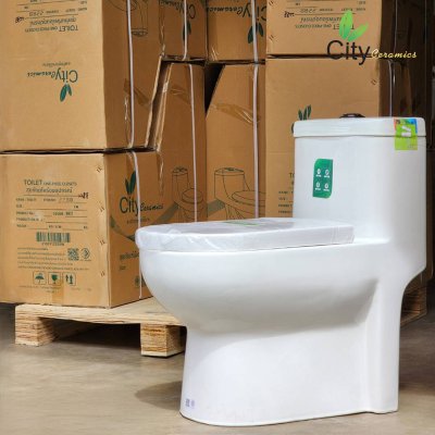 CITY โถสุขภัณฑ์แบบชิ้นเดียว รุ่น CT-2288 สีขาว
