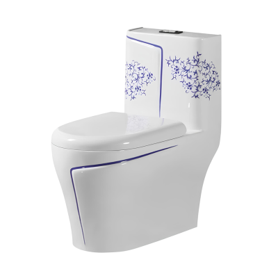 CITY โถสุขภัณฑ์แบบชิ้นเดียว รุ่น CT-2292A สีขาวลาย