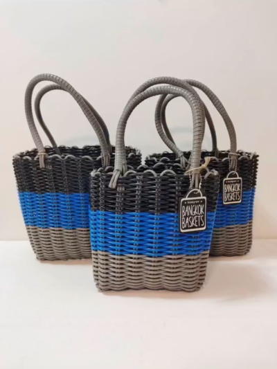 Rubber Strap Woven Bag