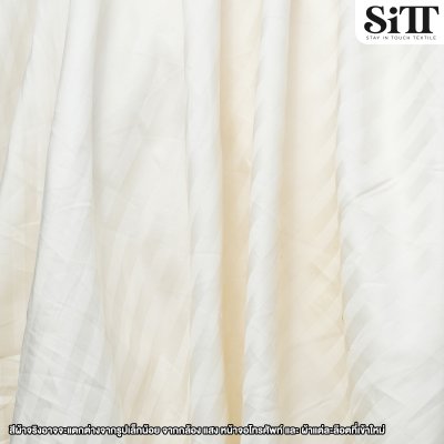 ผ้าปูที่นอนคอตตอน [ลายริ้วเล็ก]