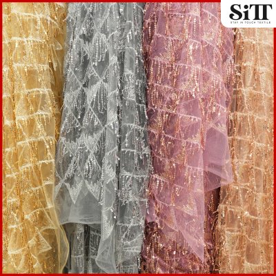 ผ้าปักเลื่อมระย้า