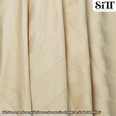 ผ้าปูที่นอนคอตตอน [ลายริ้วใหญ่]