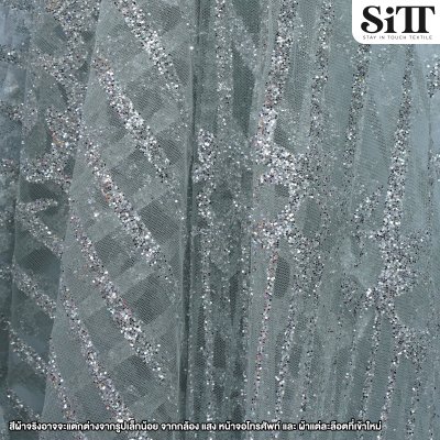 ผ้าลูกไม้กากเพชร [ลายเส้น]