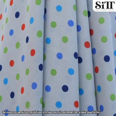 ผ้ามอสเครป [ลายจุดเล็ก]