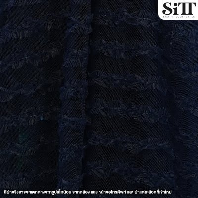 ผ้าตาข่ายลายเส้นจีบ