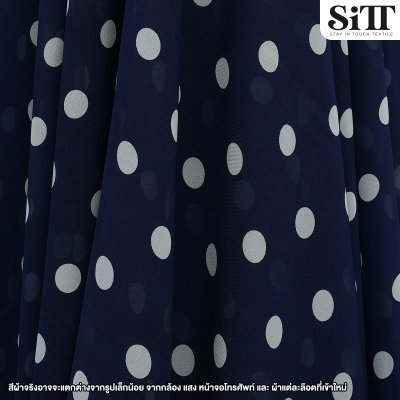 ผ้าชีฟอง [ลายจุดใหญ่]