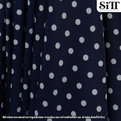 ผ้ามอสเครป [ลายจุดเล็ก]