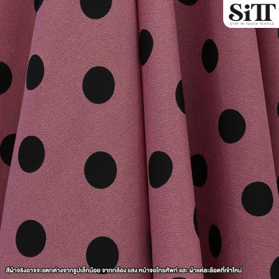 ผ้ามอสเครป [ลายจุดใหญ่]