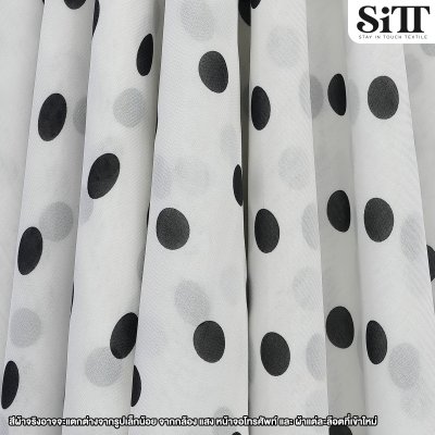 ผ้าชีฟอง [ลายจุดใหญ่]