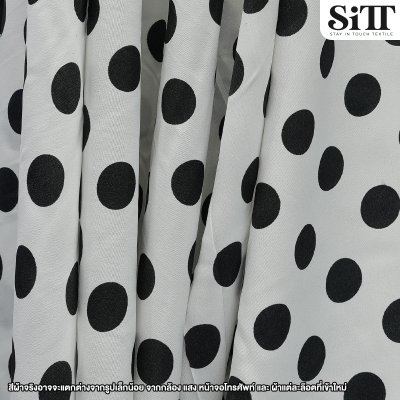 ผ้ามอสเครป [ลายจุดใหญ่]