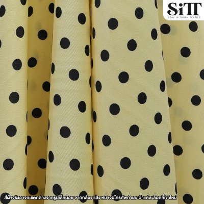 ผ้ามอสเครป [ลายจุดเล็ก]