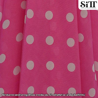 ผ้าชีฟอง [ลายจุดใหญ่]