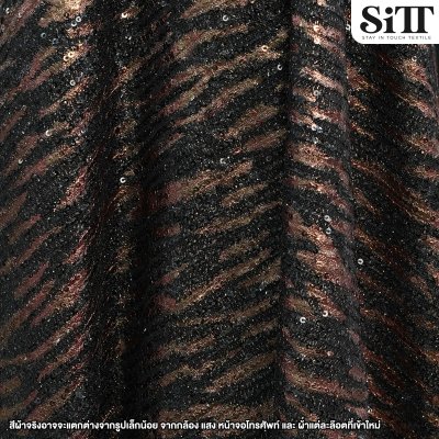 ผ้าปักเลื่อม [ลายม้าลาย]