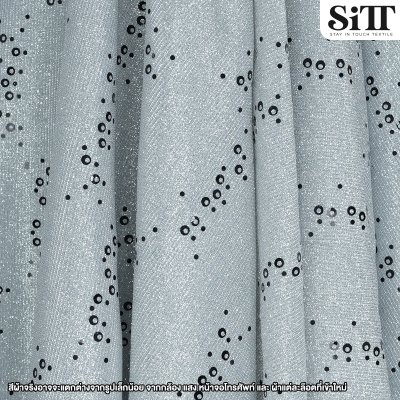 ผ้าวิ้งค์กากเพชร [ลายจุด]