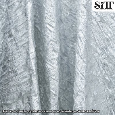 ผ้าเมทัลลิคอัดลาย