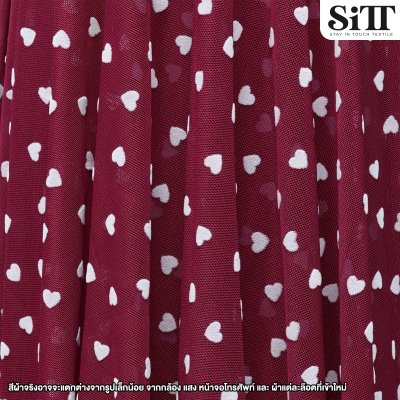 ผ้าตาข่ายยืด [ลายหัวใจ]