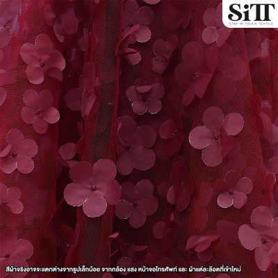 ผ้าตาข่ายดอกลอย