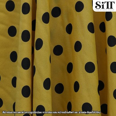 ผ้ามอสเครป [ลายจุดใหญ่]