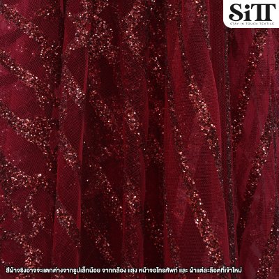 ผ้าลูกไม้กากเพชร [ลายเส้น]