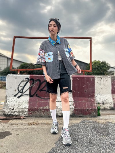 KATANA Boxy Crop Shirt - Anpan Man