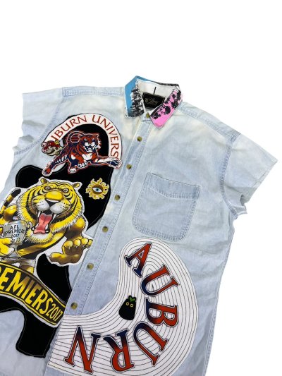 VIPER Sleeveless Denim Shirt - AUBURN