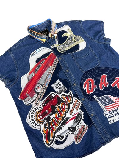 VIPER Sleeveless Denim Shirt - DARE