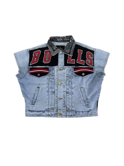 SCYTHE Denim Vest - BULLS