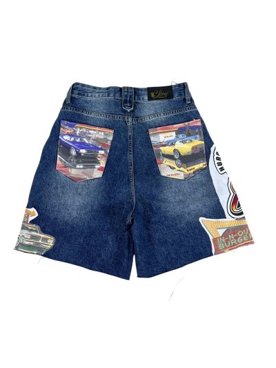 SLASHER Denim Shorts - Easter : Sunoco (S)