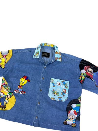 KATANA Boxy Crop Shirt - Mario