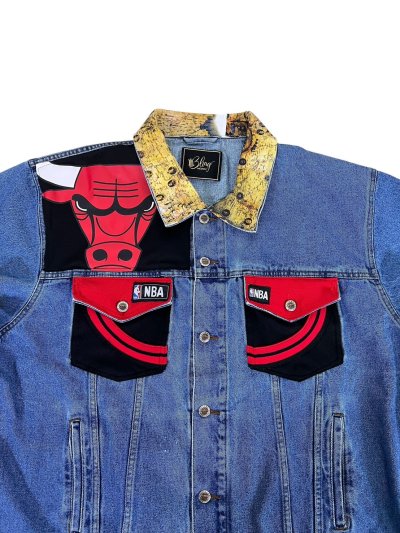 SCYTHE Denim Vest - CHICAGO BULLS