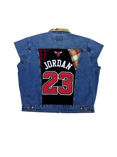 SCYTHE Denim Vest - CHICAGO BULLS