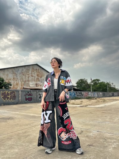 KATANA Boxy Crop Shirt - K3ith Haring