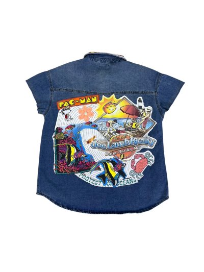 VIPER Sleeveless Denim Shirt - Sp*ngebob