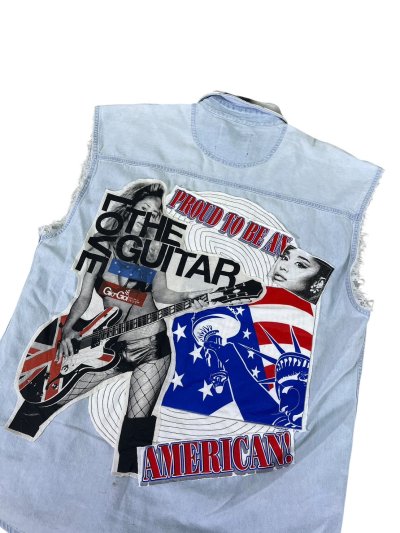 VIPER Sleeveless Denim Shirt - The GUITAR