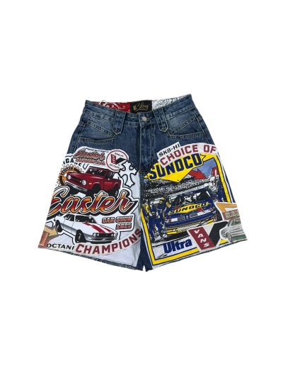 SLASHER Denim Shorts - Easter : Sunoco (S)