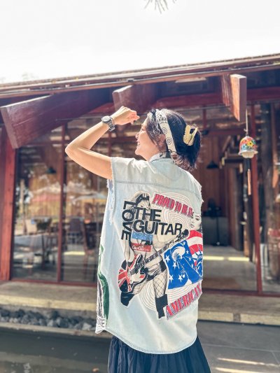 VIPER Sleeveless Denim Shirt - The GUITAR