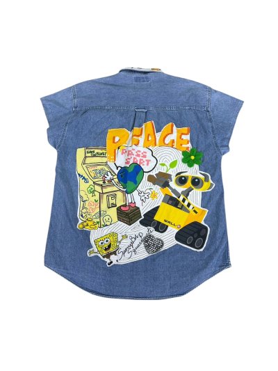 VIPER Sleeveless Denim Shirt - P*kemon