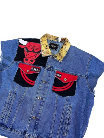SCYTHE Denim Vest - CHICAGO BULLS