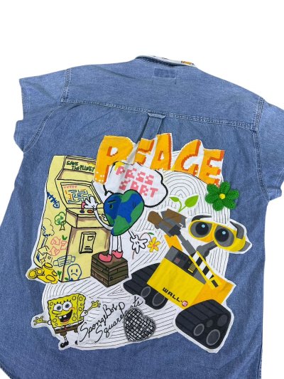 VIPER Sleeveless Denim Shirt - P*kemon