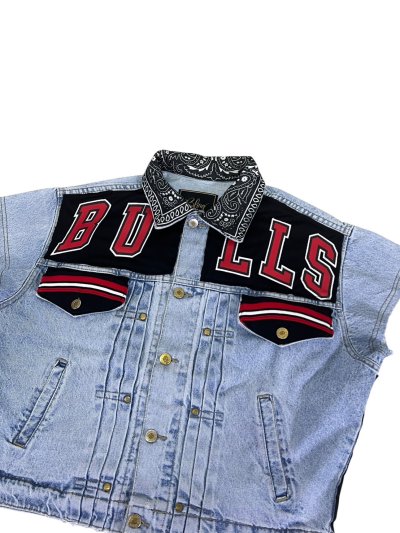 SCYTHE Denim Vest - BULLS