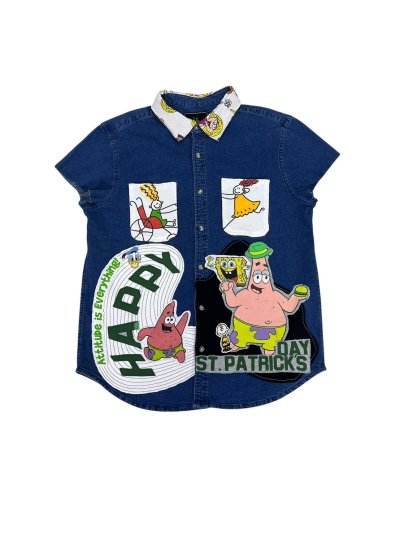 VIPER Sleeveless Denim Shirt - HAPPY DAY