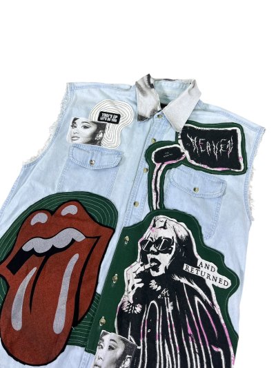 VIPER Sleeveless Denim Shirt - The GUITAR