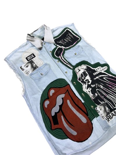VIPER Sleeveless Denim Shirt - The GUITAR